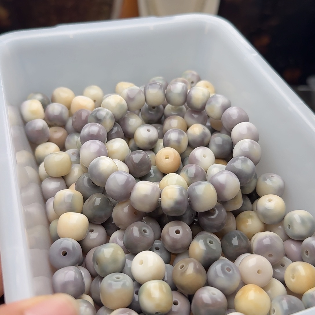 菩提根/象牙果吊坠20 颗雾蓝 13 干磨桶