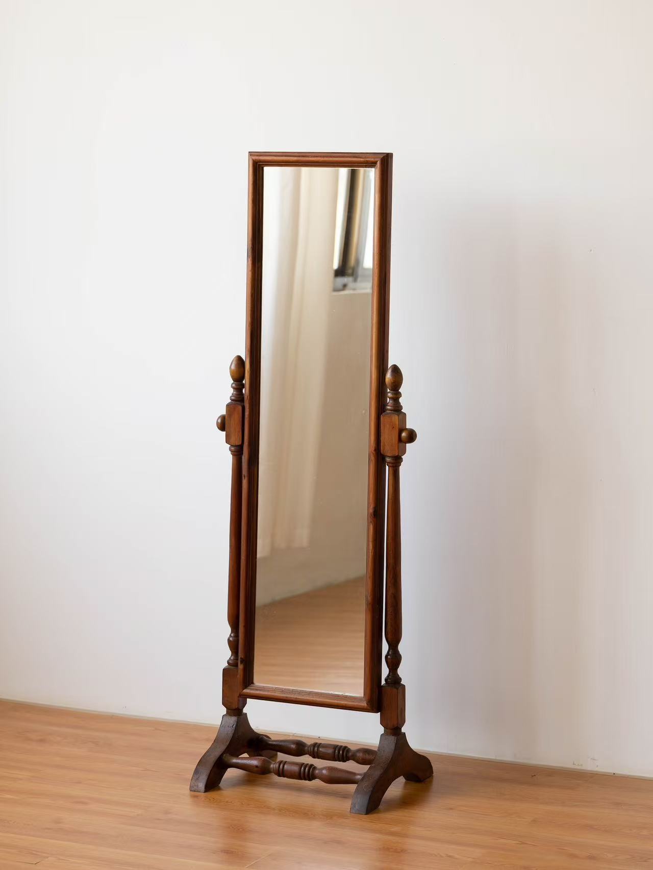 1900到1930年代英国古董全身镜，好品相。长51宽37高147cm