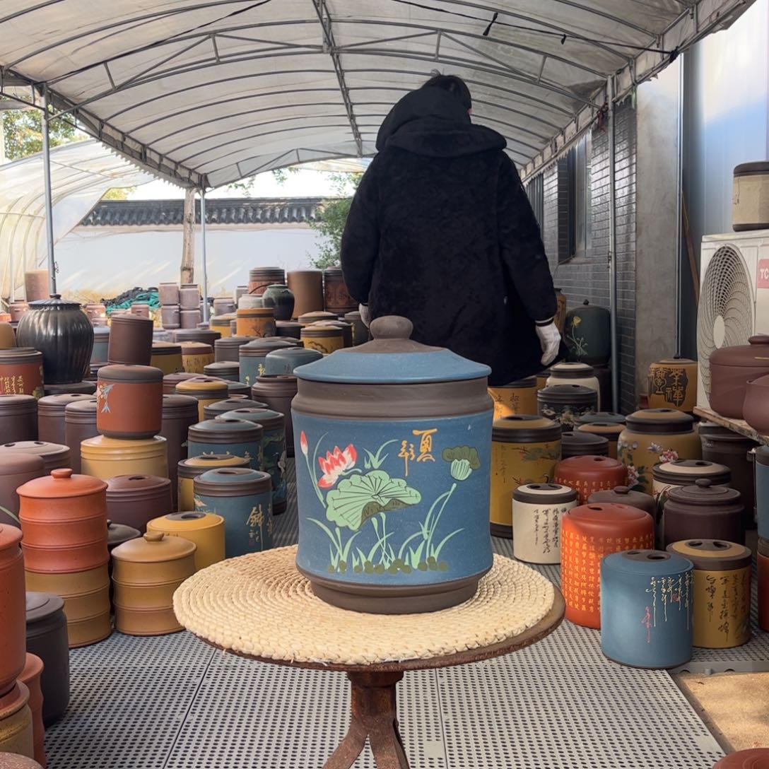 茶叶罐紫砂8饼茶叶罐