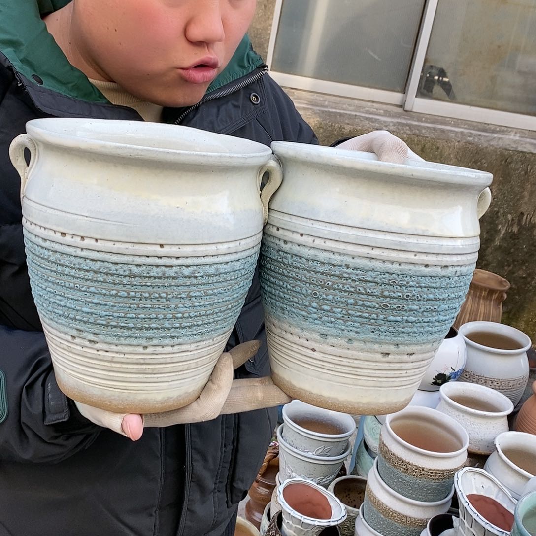 紫砂花盆正品口18高22