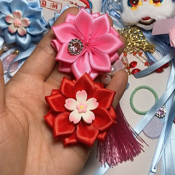 材料包5对粉深粉红色