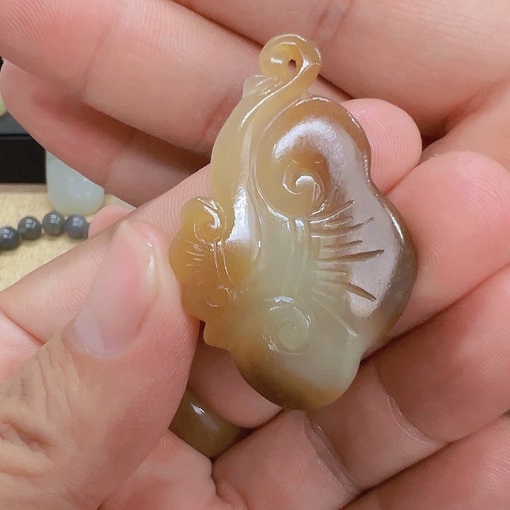 和田玉未镶嵌吊坠(不含链)