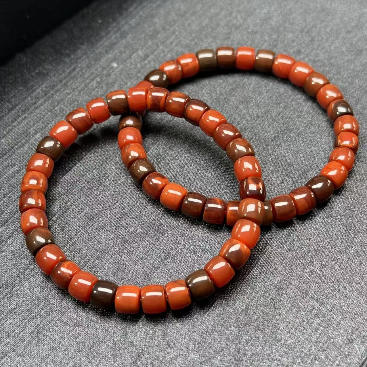 直播专属 天然 巧家包浆老料 玛瑙手串 多样性发一 YS0311