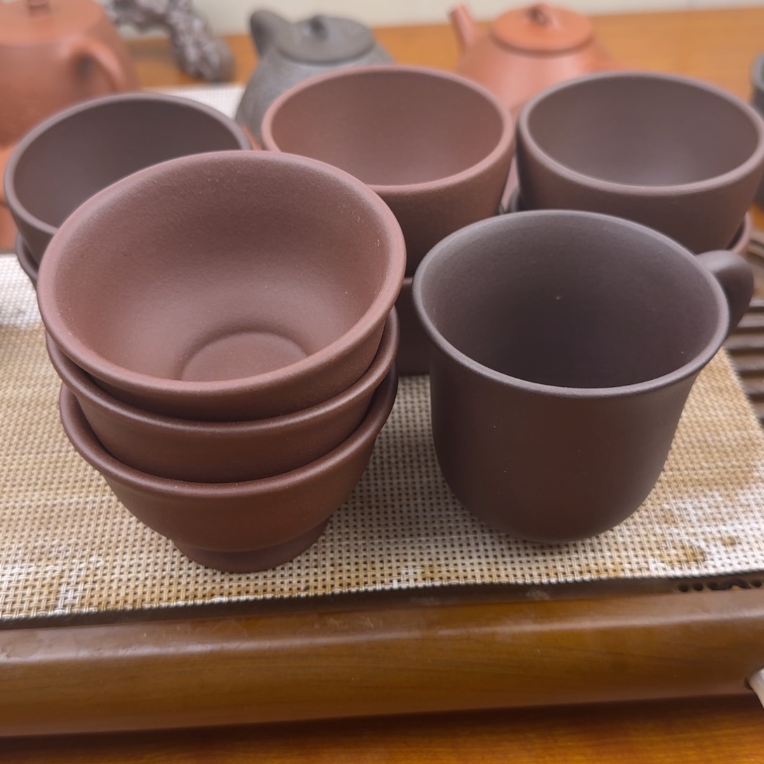 茶杯紫砂杯子10个杯子杯子杯子