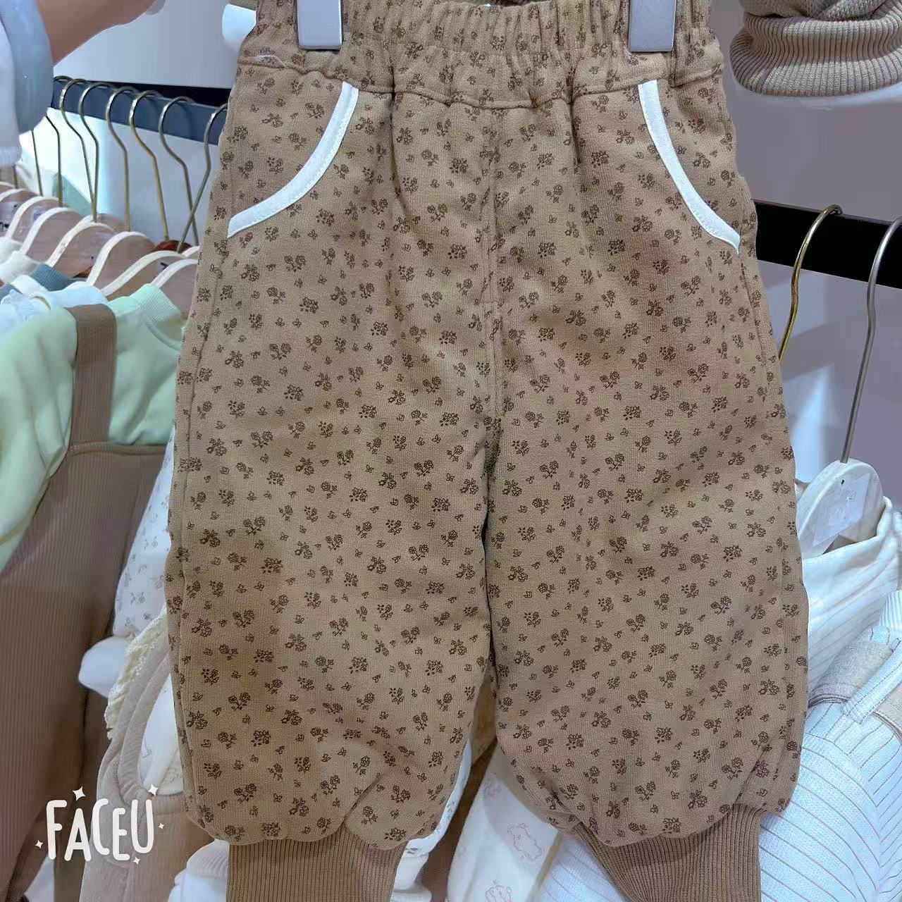 秋冬 碎花120克开裆单件 棉裤