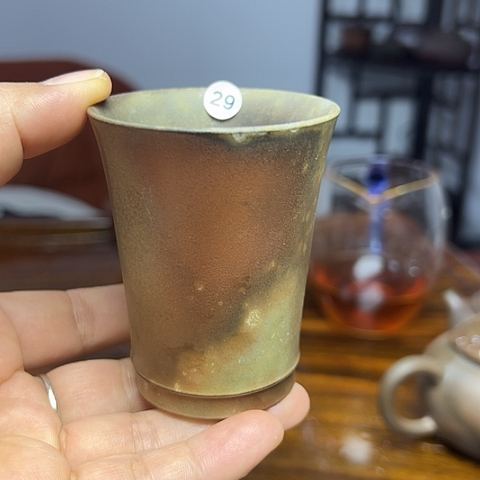 戬谷龙窑柴烧茶杯29