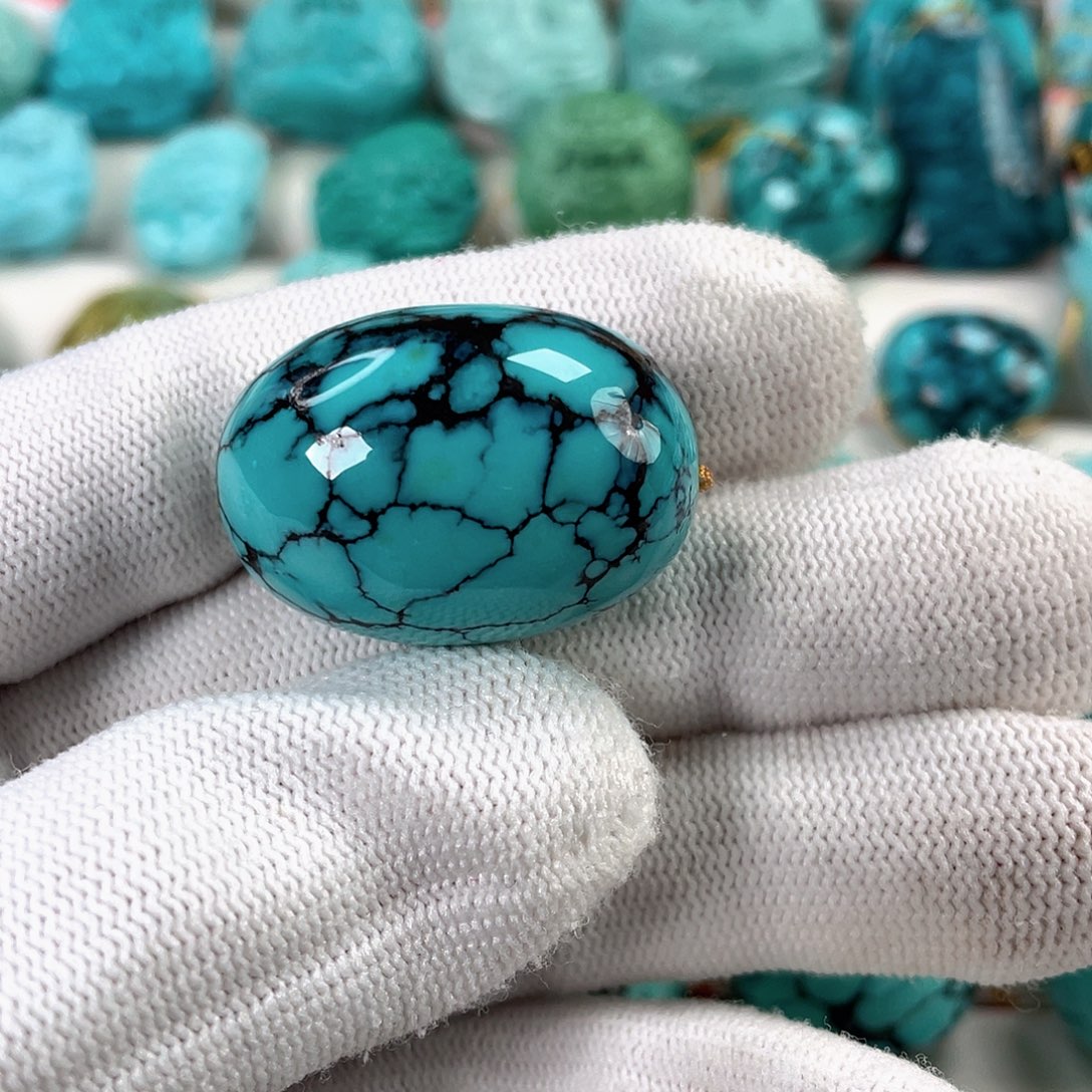 绿松石未镶嵌车挂