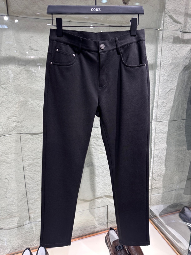 微弹夏季百搭潮流春季直筒男士春秋纯黑牛仔裤厚款