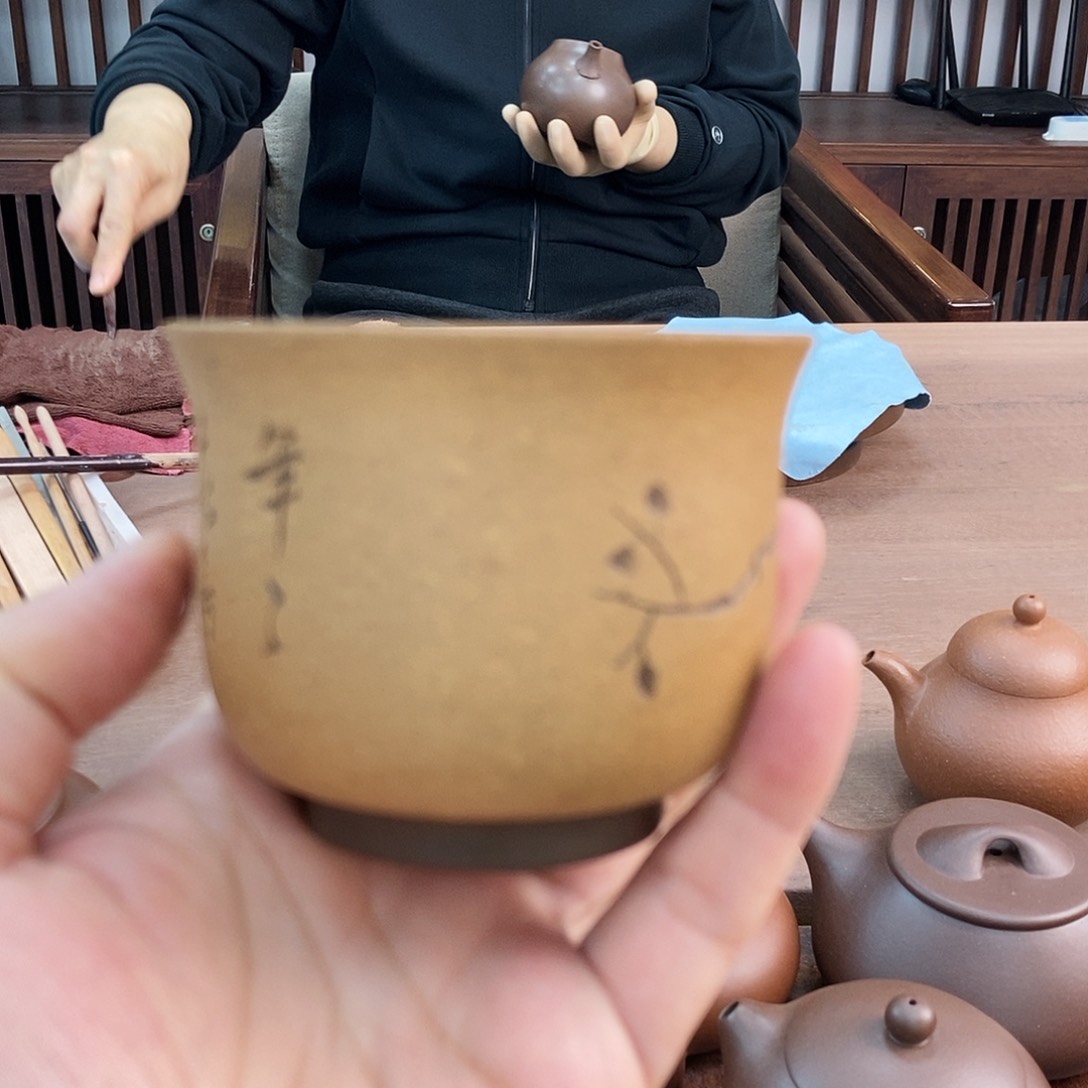 茶壶紫砂宜兴原矿紫泥主人杯
