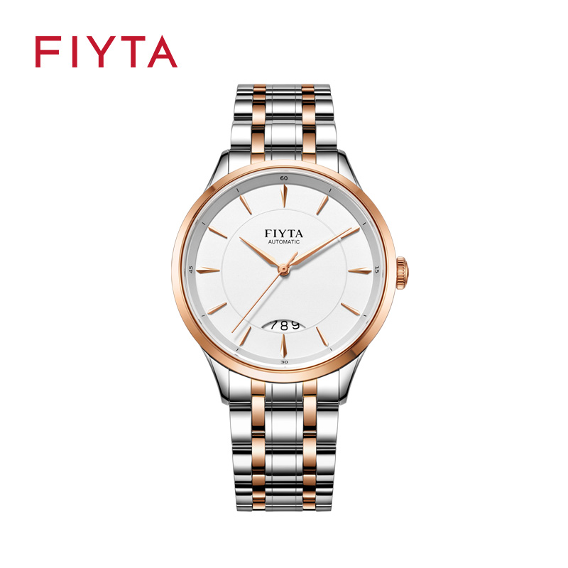 飞亚达芯动系列自动机械机心经典气质大三针日历男士手表DB