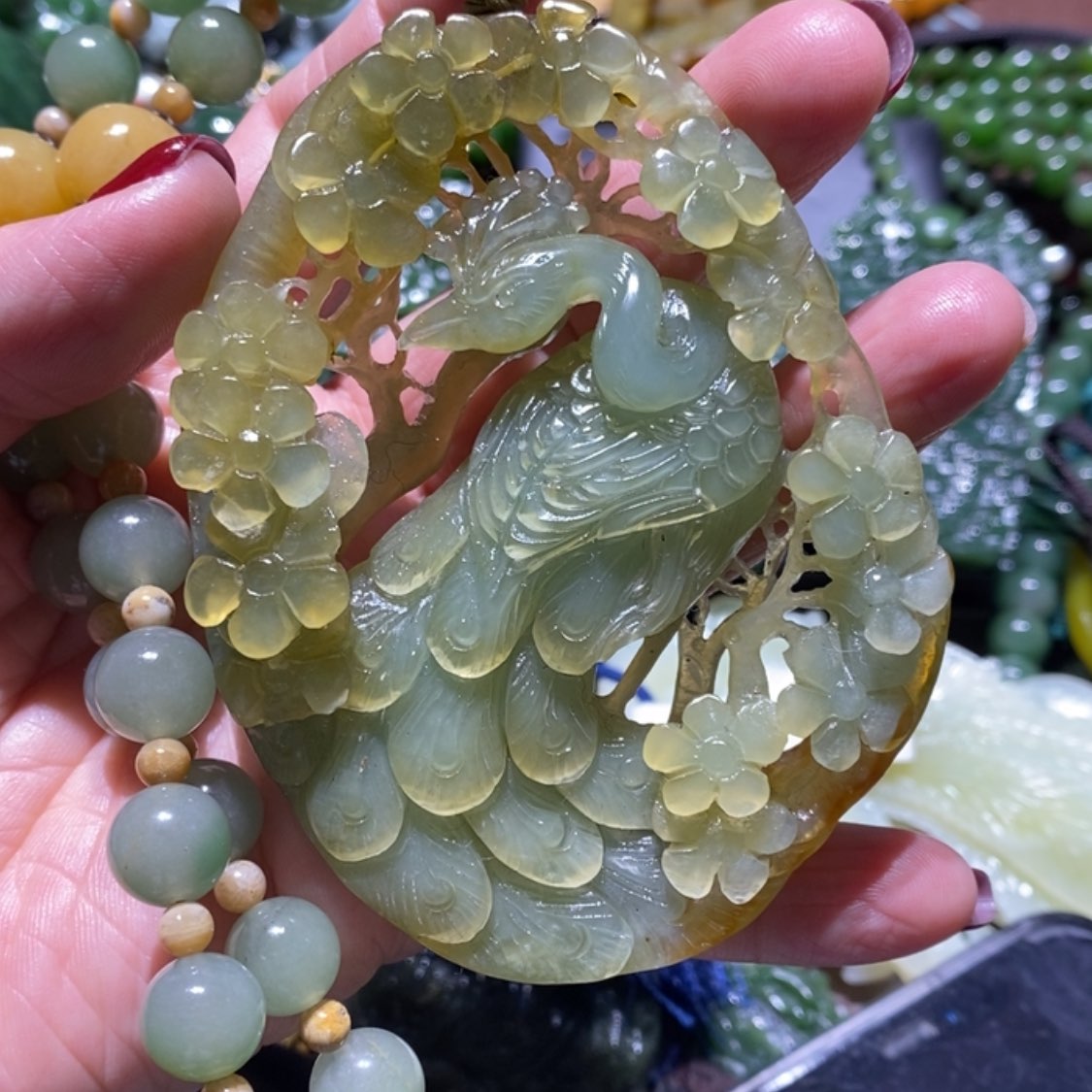 【闪购商品】岫玉毛衣链未镶嵌