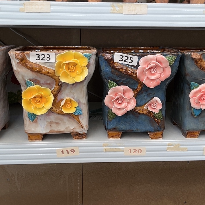 紫砂花盆粗陶材质多肉花盆
