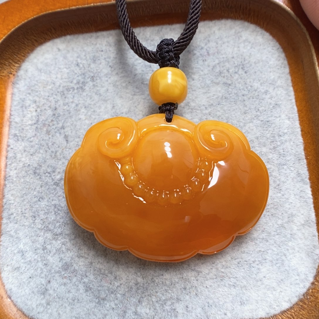 蜜蜡项链未镶嵌蜜蜡吊坠