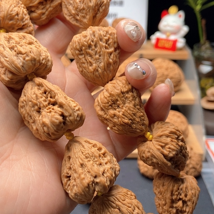 核桃手串/手链訫****_一帆风顺手持老核
