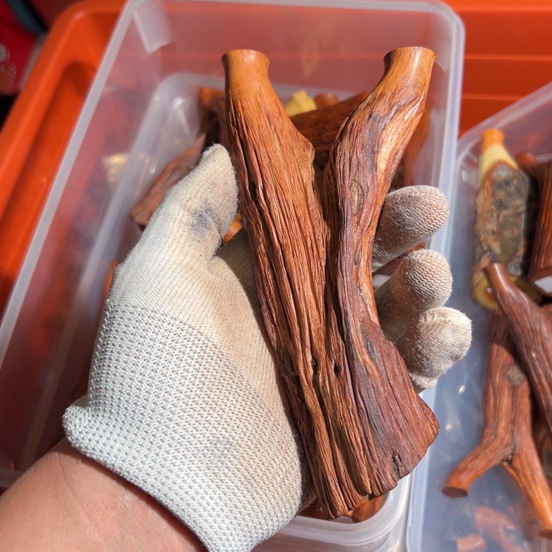 饭***）火琉璃树杈木弓手工制作