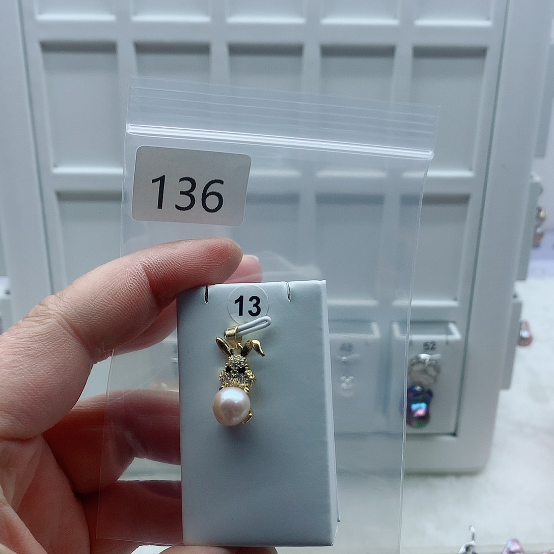 吊坠(不含链)淡水珍珠合金