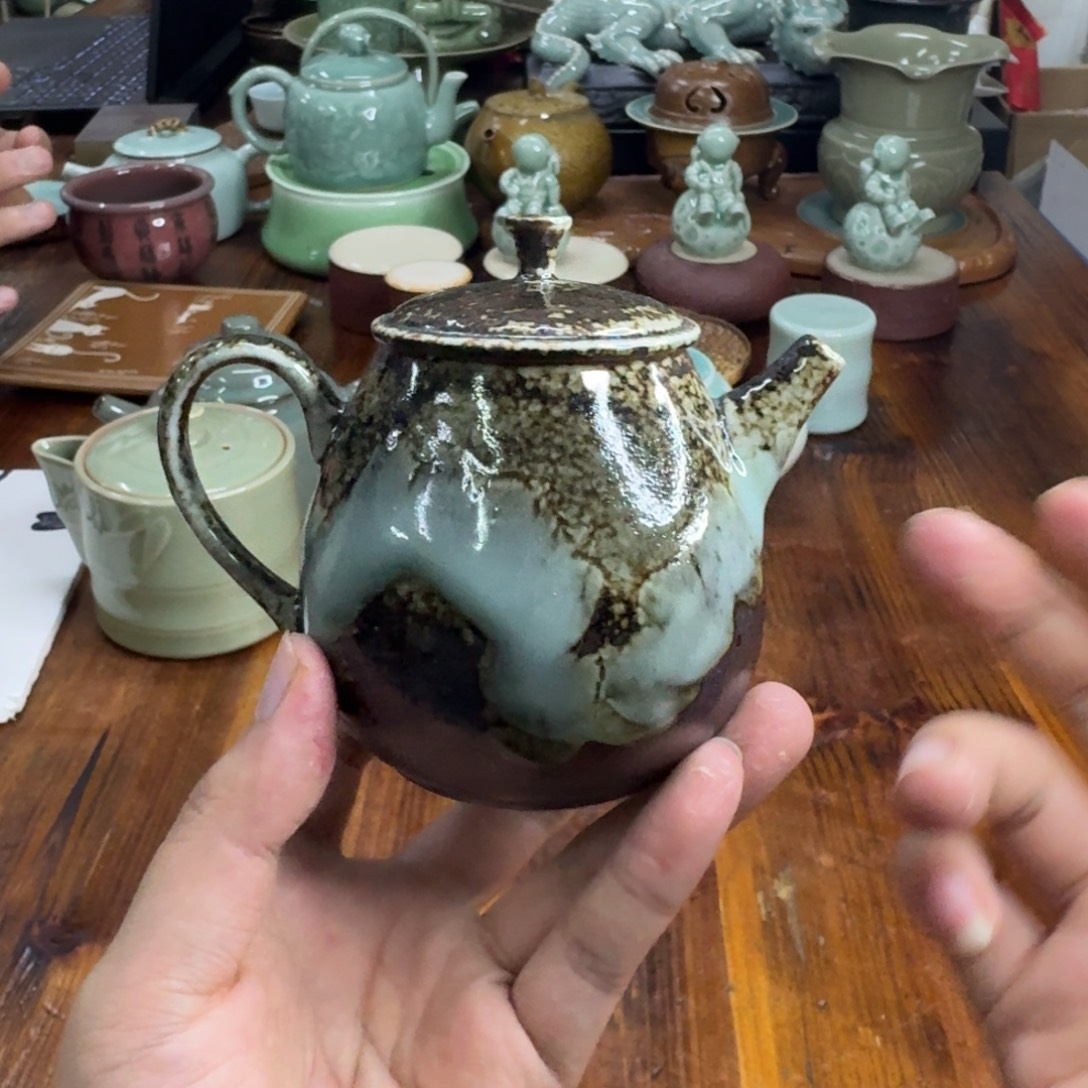 走***路小仲青瓷茶器微瑕6148