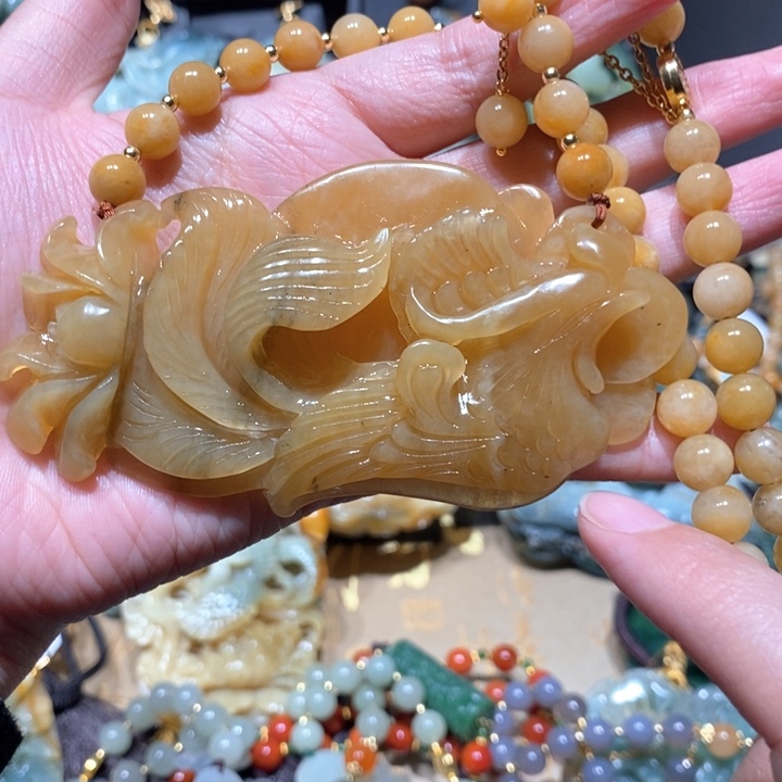 岫玉毛衣链未镶嵌