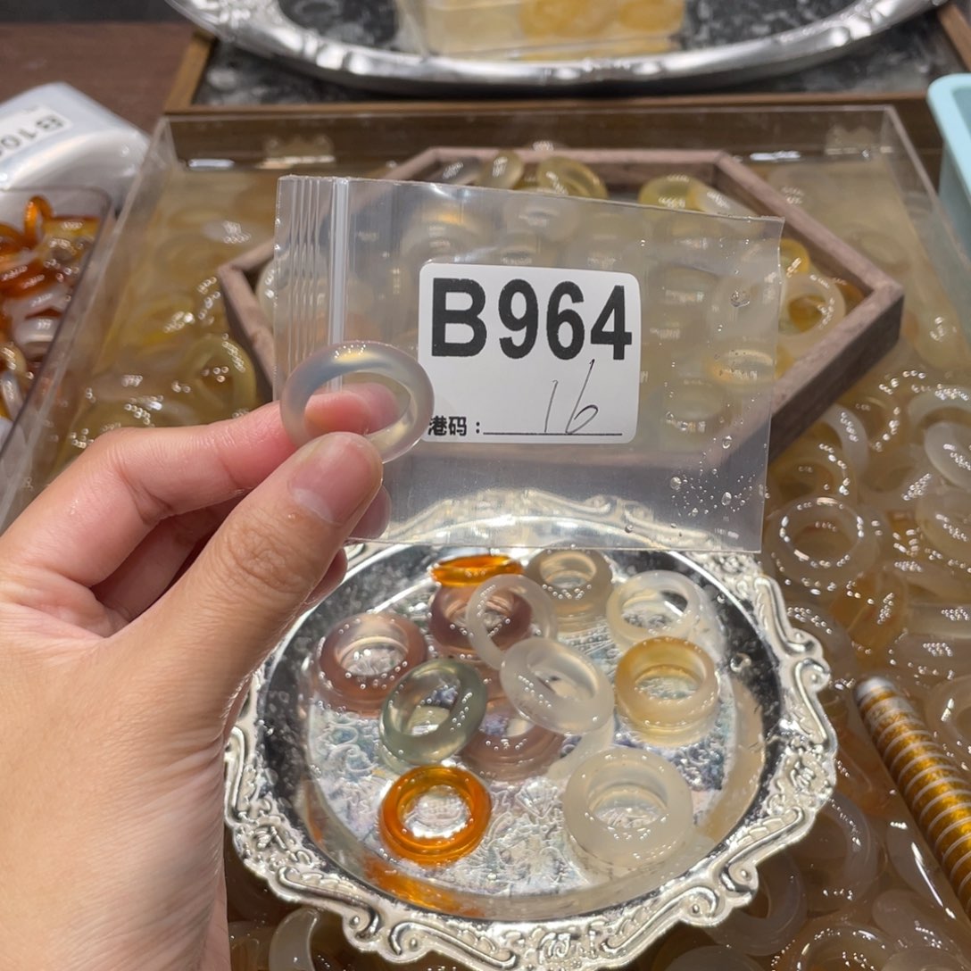 玛瑙/玉髓未镶嵌戒指964