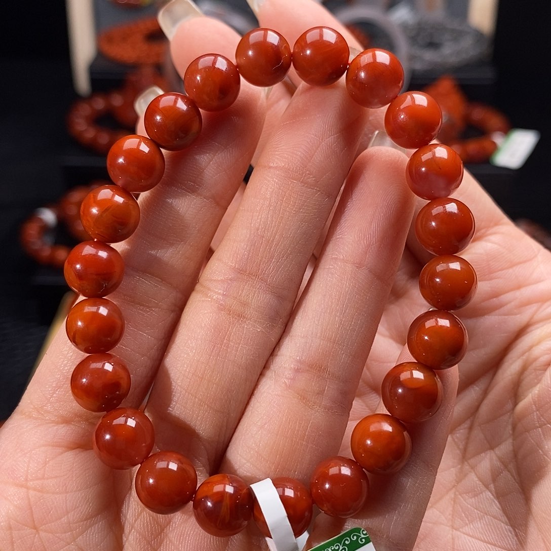南红玛瑙未镶嵌四川凉山瓦西手串9mm