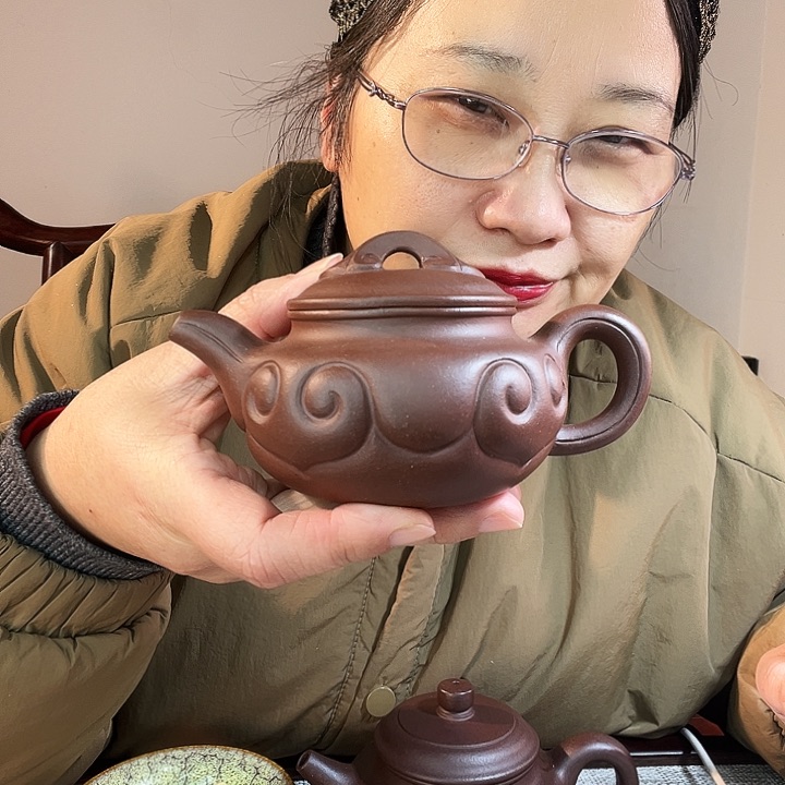 底槽青茶壶作品欣赏