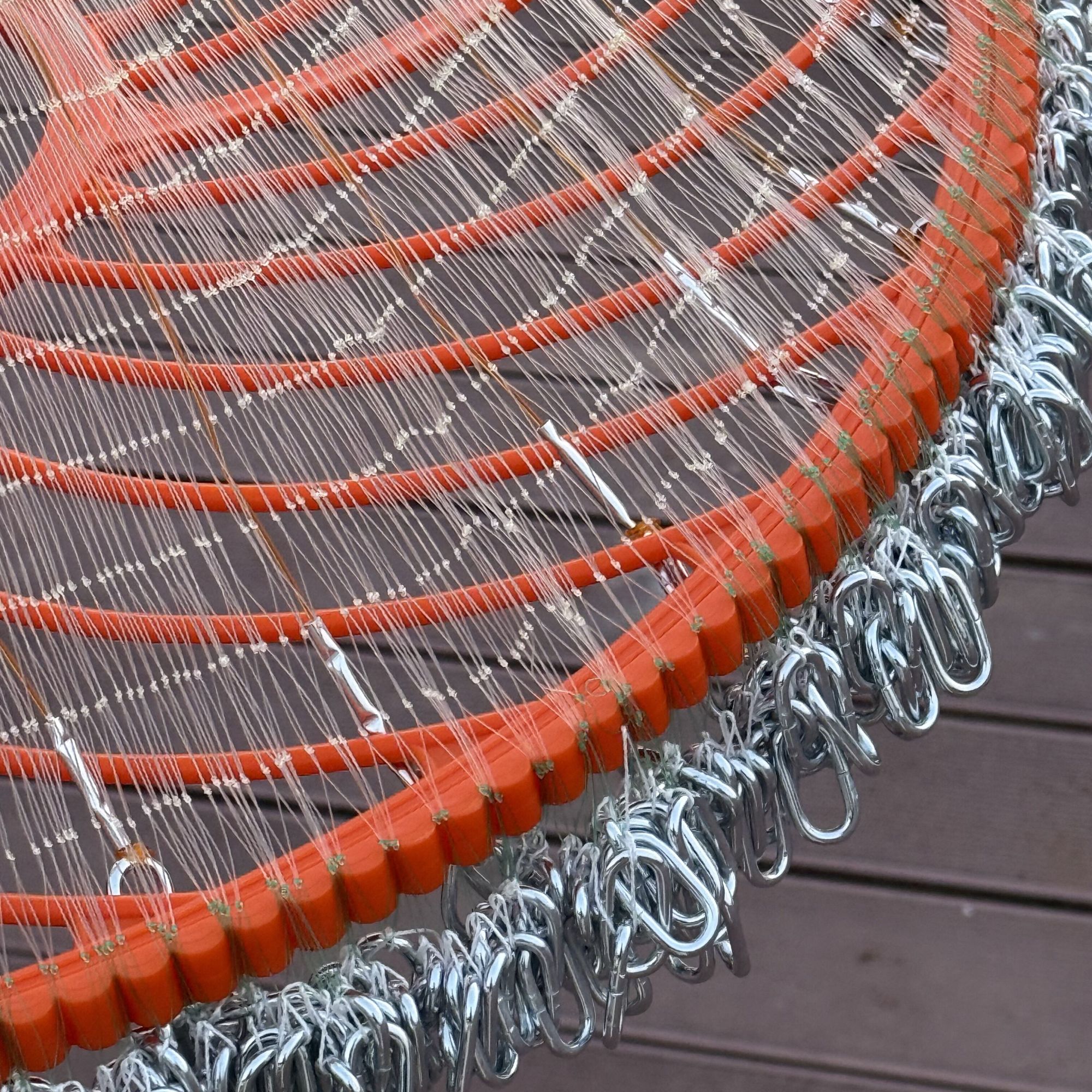 【3米高】花边定位大飞盘手撒网圆盘撒网