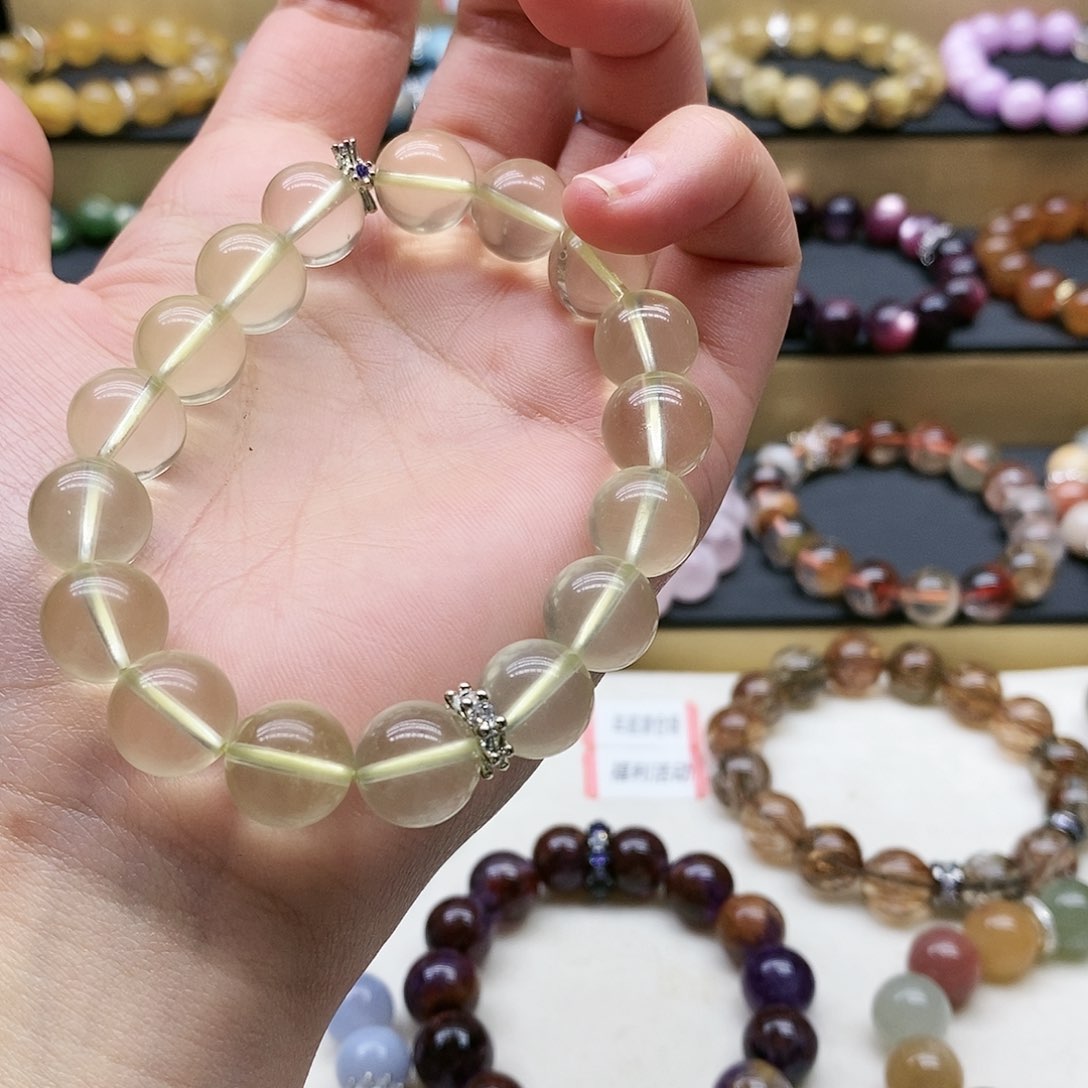 水晶手链未镶嵌柠檬晶