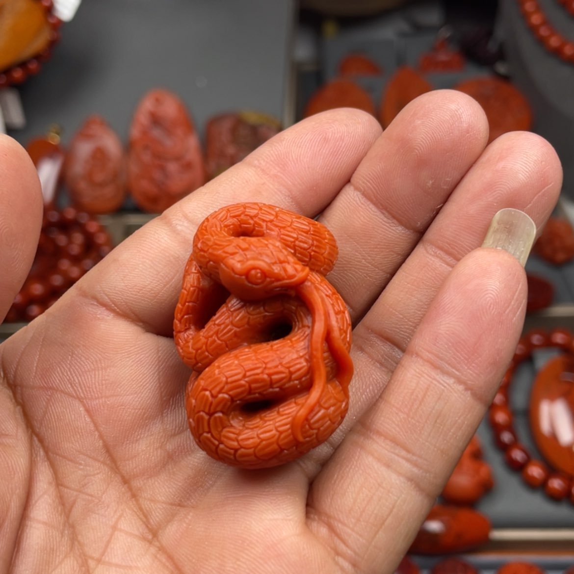 【闪购商品】南红玛瑙珠宝奇石未镶嵌吊坠