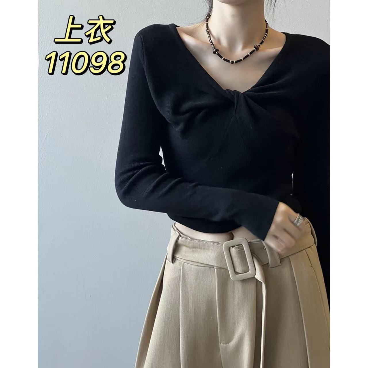 11098（部分无水洗唛，介意慎拍）WANGDAN新款设计感针织衫