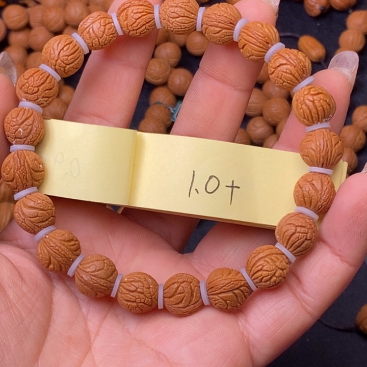 秦岭龙纹桃核21颗