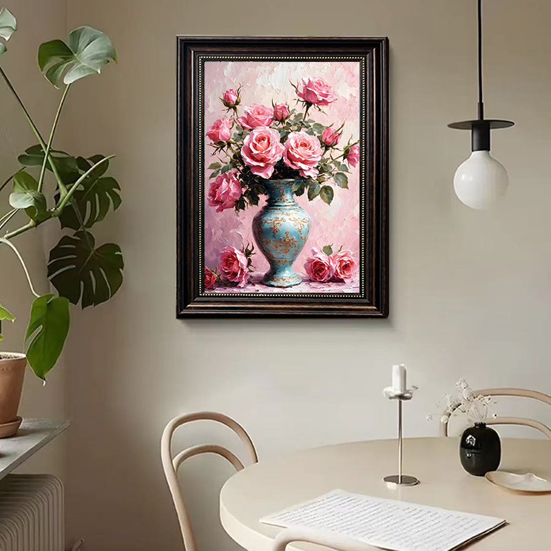 现代简约轻奢欧美风新古典装饰画餐厅挂画DS3玄关客厅高级感高档