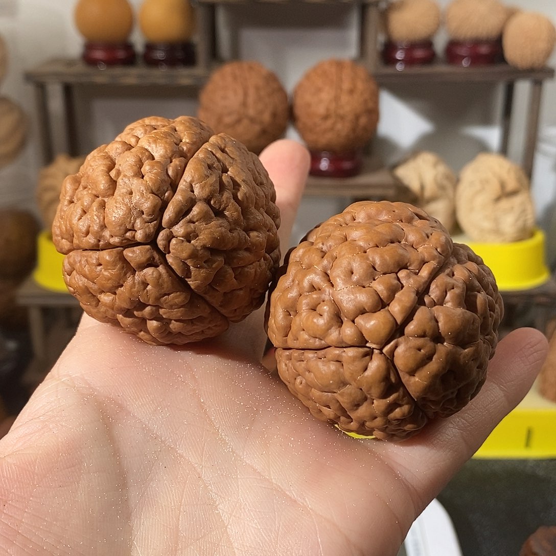 吊坠文玩核桃三瓣脑纹金刚练手5057