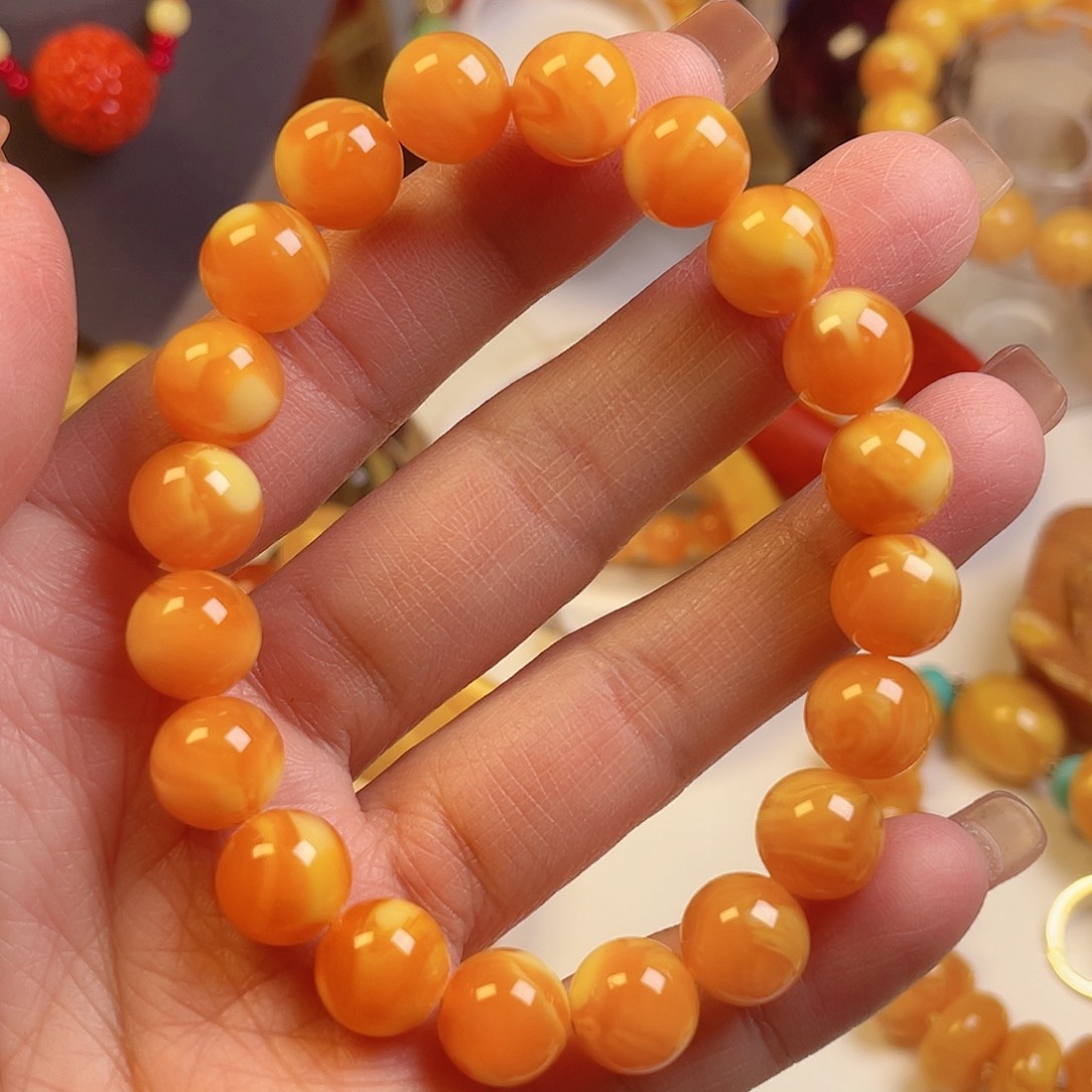 蜜蜡手链未镶嵌手串