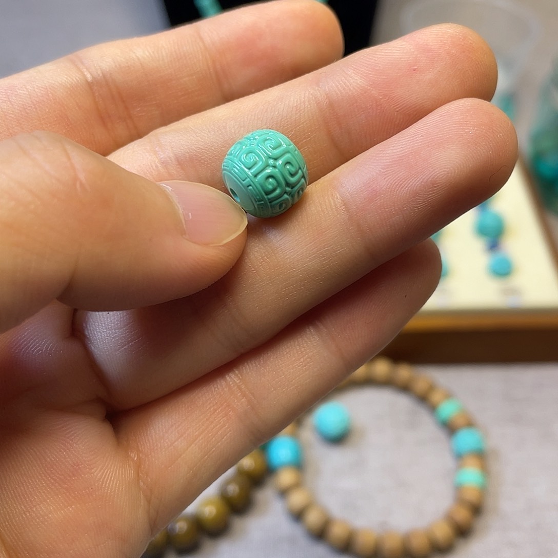 原生态湖北松配饰，直径11