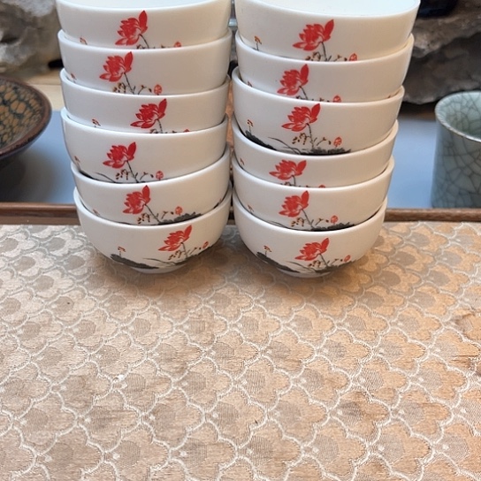 现代陶瓷单杯陶瓷杯子微瑕12个