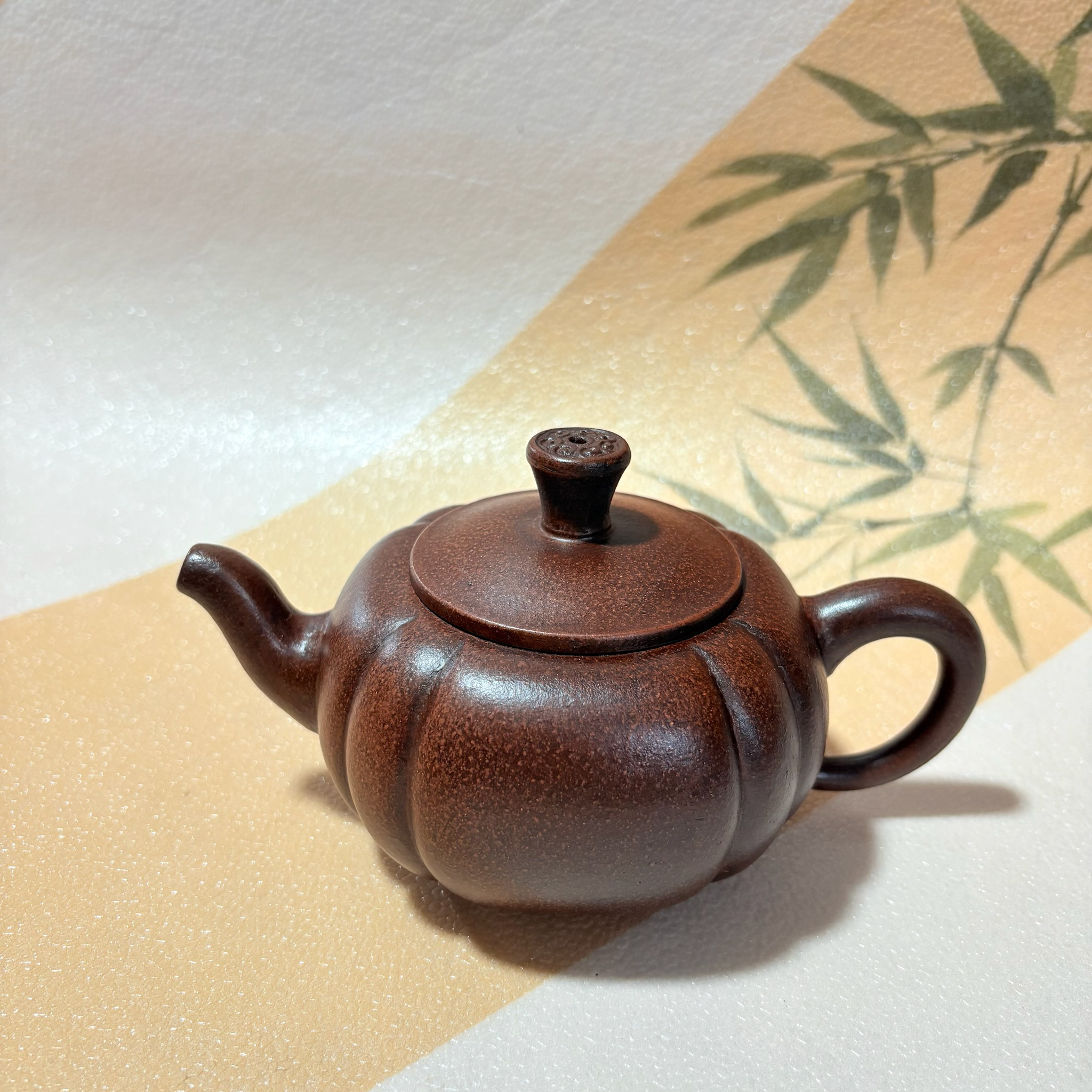 （早期）回流收藏宜兴原矿紫砂壶粗砂老紫泥柴烧锦囊280cc纯手工