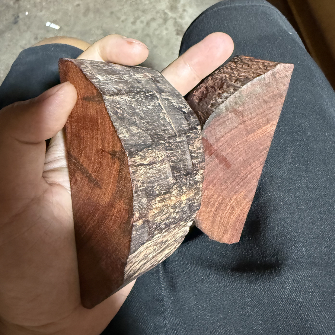 木块DIY印度小叶紫檀边角料手把件