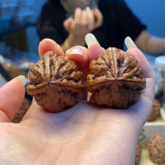 桃核把件东北秋子三棱