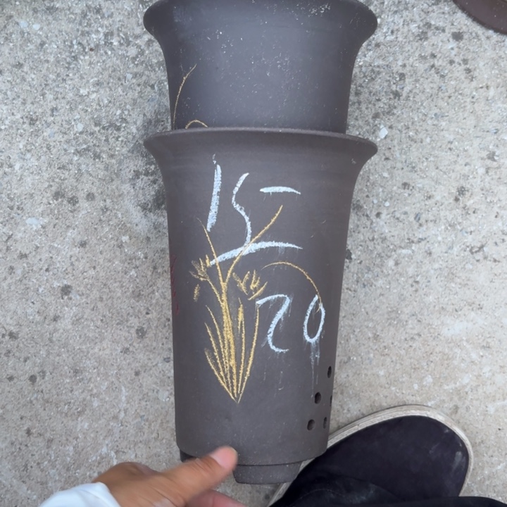 紫砂花盆紫砂的花