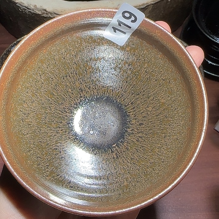 茶盏琢泥窑建盏柴烧