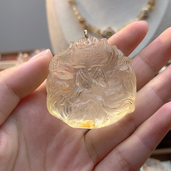 未镶嵌吊坠(赠链)水晶陈*茶