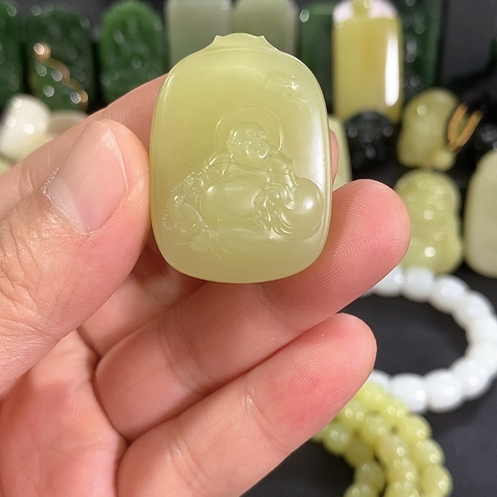 和田玉未镶嵌吊坠(不含链)