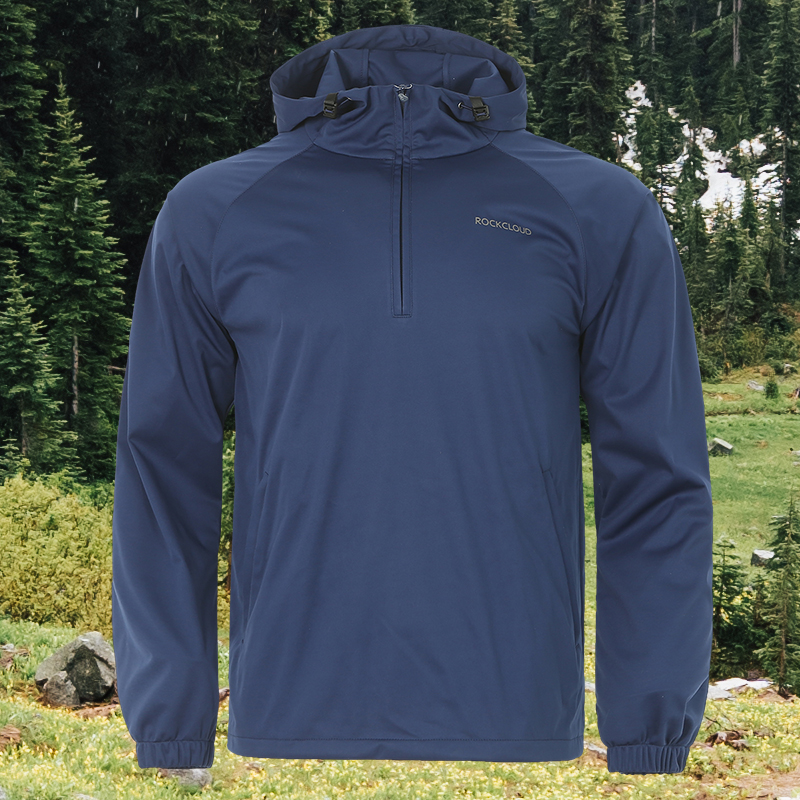 （开播开价）户外运动男款连帽防风防泼水弹力M2软壳外套020