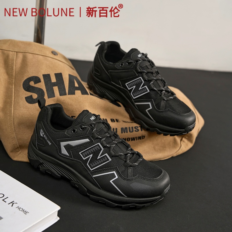 新百伦正品夏季透气情侣款黑色复古老爹鞋男士爆款百搭休闲运动鞋