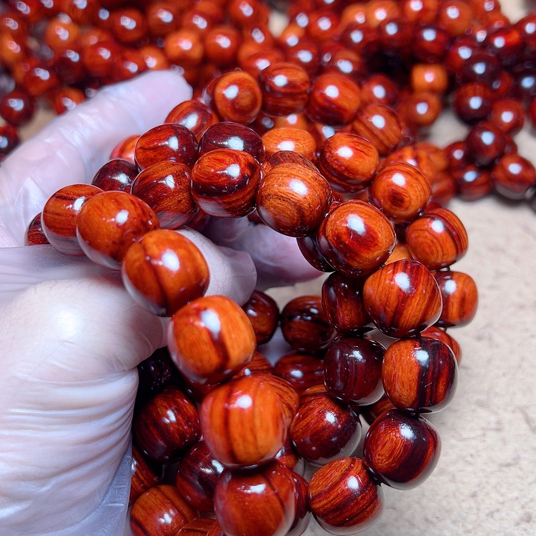 小叶紫檀手串/手链1.5琴料火焰大黑线高油密