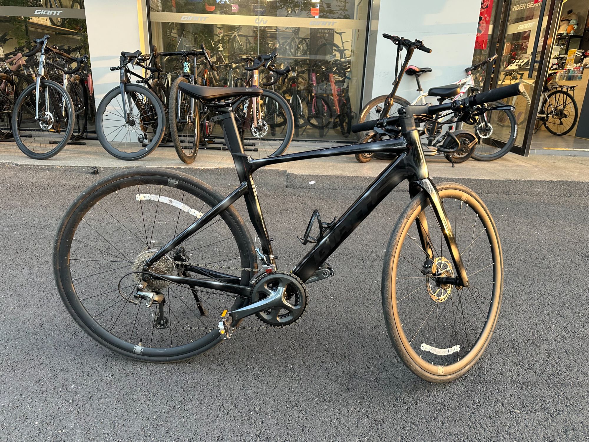 捷安特fcr1平把公路车