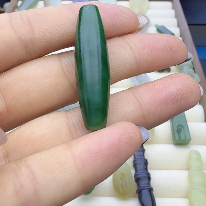 简***木和田玉（糖玉）未镶嵌车挂