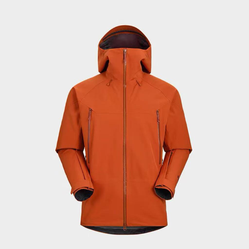 户外连帽硬壳冲锋衣防水防风