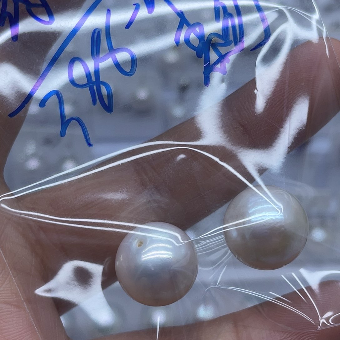 银S925镶嵌耳饰淡水珍珠