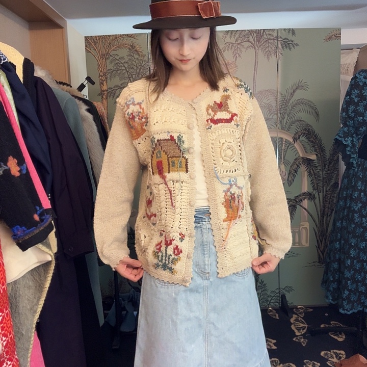 童趣羊毛棉线针织毛衣